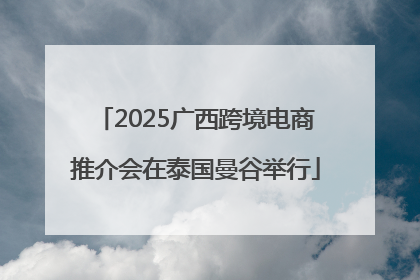 2025广西跨境电商推介会在泰国曼谷举行