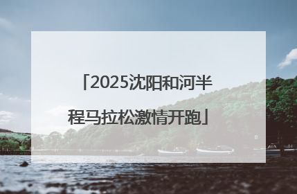 2025沈阳和河半程马拉松激情开跑
