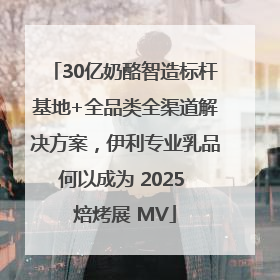 30亿奶酪智造标杆基地+全品类全渠道解决方案，伊利专业乳品何以成为 2025 焙烤展 MV